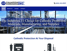 Tablet Screenshot of championcorrosion.com